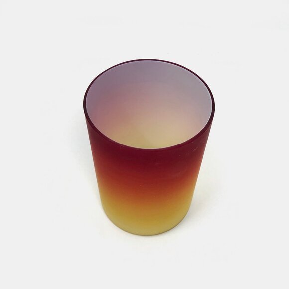 Hobbs Brockunier Wheeling Peachblow Satin Glass Tumbler - Picture 6 of 7
